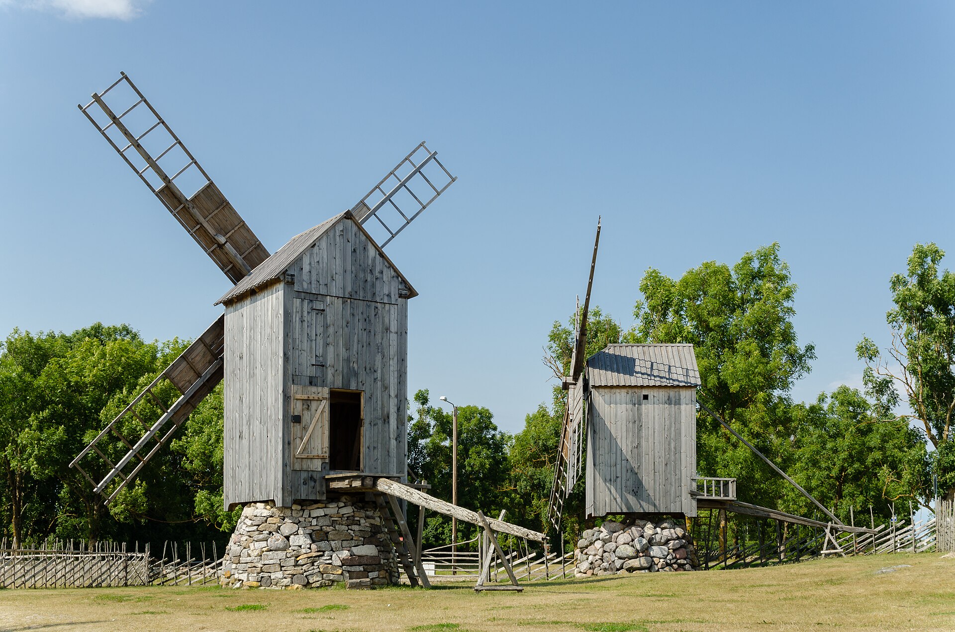 Angla windmills on Saaremaa island